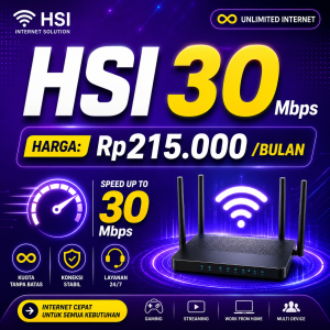 HSI 30 Mbps <br> Rp. 215.000